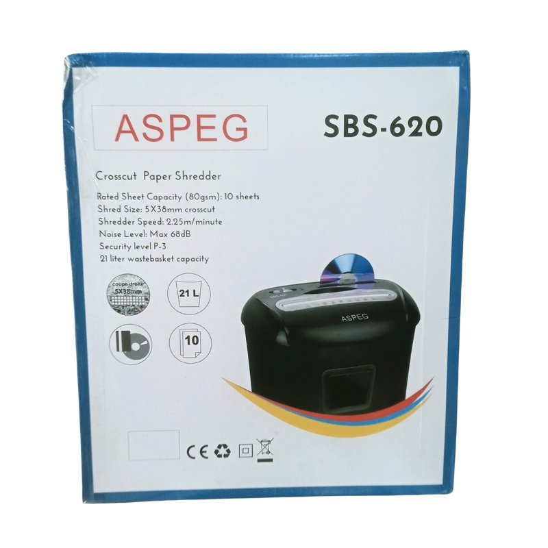 ASPEG Paper Shredder SBS-620 Vsonic