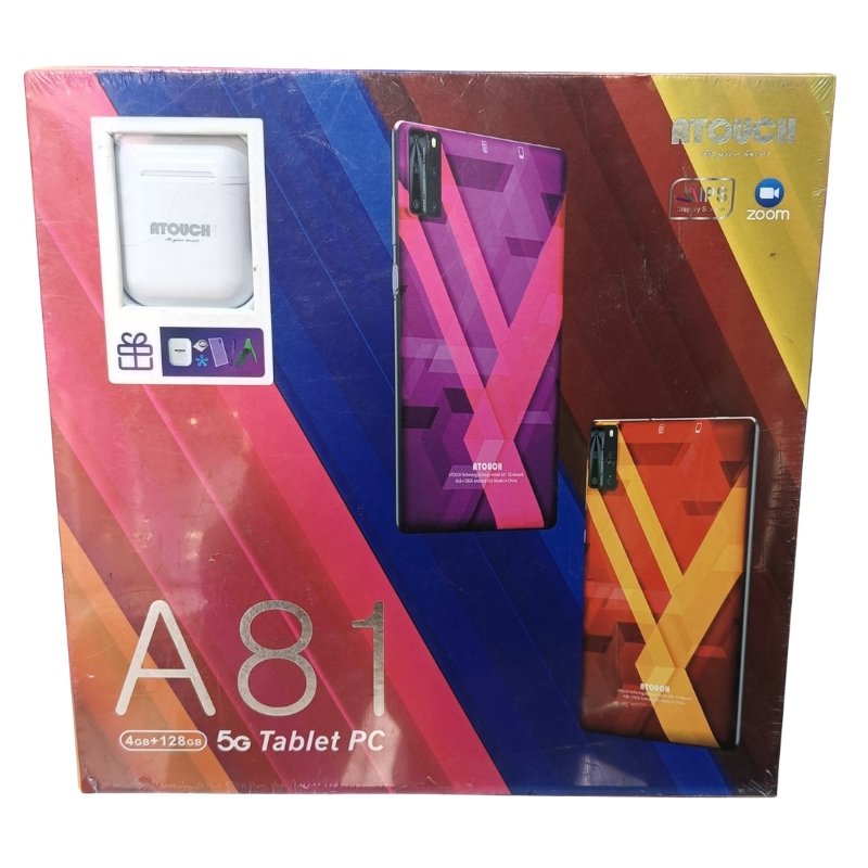 ATOUCH A81 5G Tablet PC 4GB + 128GB with Free Gifts Inside Vsonic
