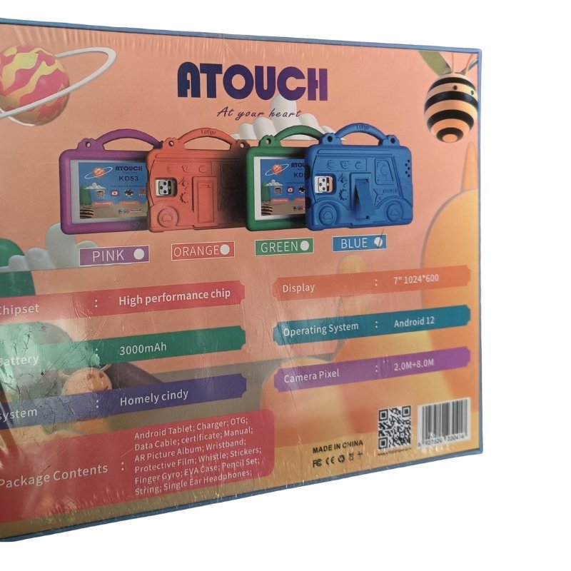 ATOUCH KD53 8GB + 256GB 5G Kids Tablet for Early Education Vsonic