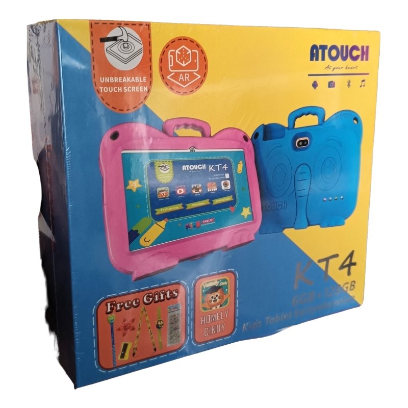 ATOUCH KT4 Unbreakable Screen 6GB + 128GB Kids Tablet for Early Education Vsonic