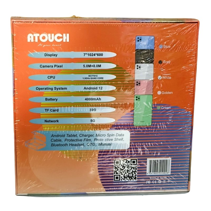 ATOUCH X18 8GB + 256GB 5G Tablet PC with free gifts inside Vsonic