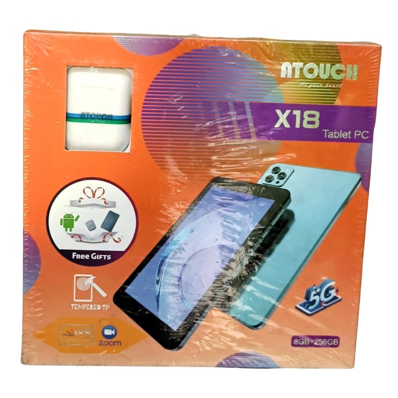 ATOUCH X18 8GB + 256GB 5G Tablet PC with free gifts inside Vsonic