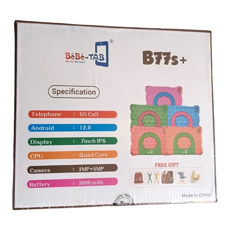 Bebe-Tab B77s+ 5G SIM Kids Tablet with Super Shock Protection Vsonic