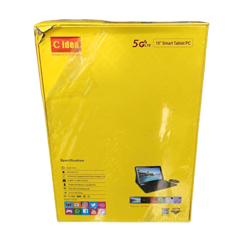 C Idea 5G LTE 10 inch Smart Tablet PC with Keyboard & Mouse Vsonic