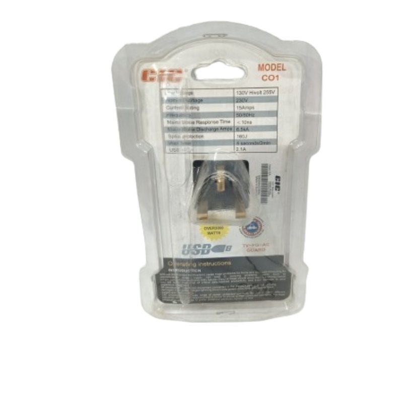 CIC Power Surge Protector for Home Appliances & Electronics Vsonic