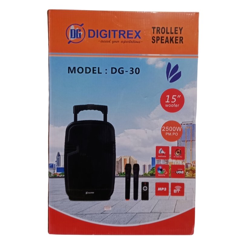 Digitrex 15 inch Woofer and Trolley Speaker DG-30 Vsonic