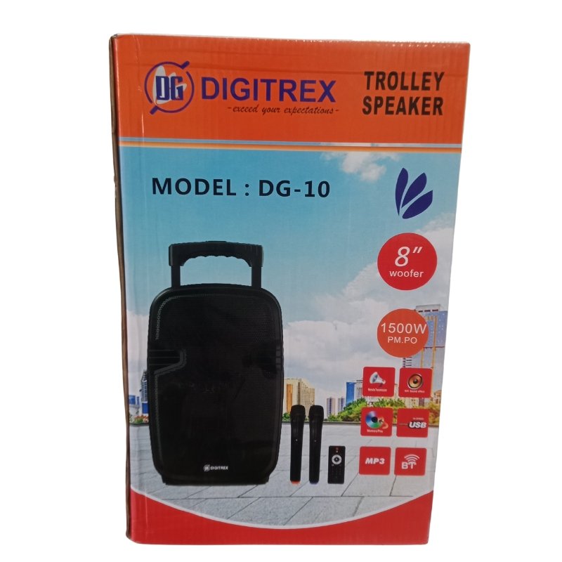 Digitrex 8 inch Woofer and Trolley Speaker DG-10 Vsonic