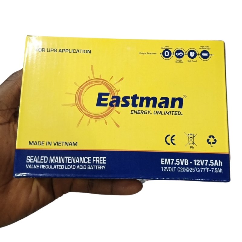 East Man 12V 7.5Ah Battery Vsonic