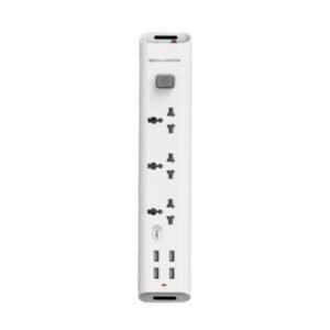 Ellington 3 Way Surge Protector Multi Socket Extension with 4 USB Vsonic