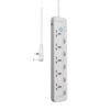 Ellington 5 Way Surge Protector Universal Multi Socket Extension Vsonic