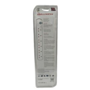 Ellington 6 Way Surge Protector Multi Socket Extension Vsonic