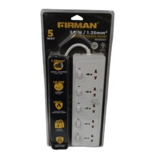 Firman 5 Way Surge Protector Multi Socket Extension Vsonic
