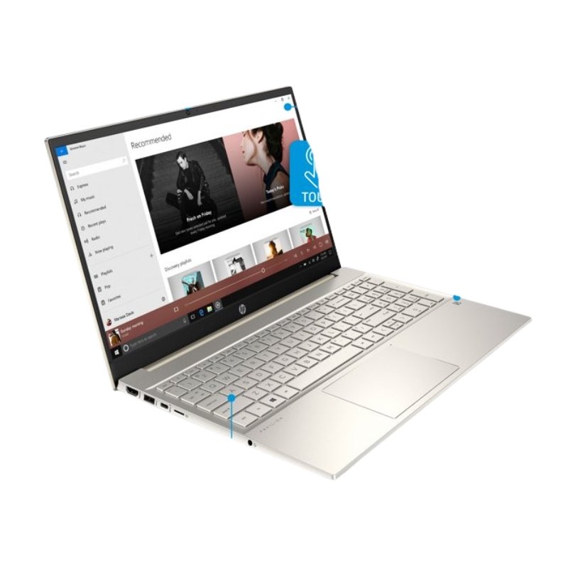 HP PAVILION 15-EG0070WM Business Laptop, 4 Cores Intel Core i7-1165G7 Intel Iris Xe Graphics, 8GB DDR4 RAM 512GB SSD, 15.6 FHD LED-Backlit Touchscreen Display, Wi-Fi 6, Backlit Keyboard Win11 Home Vsonic