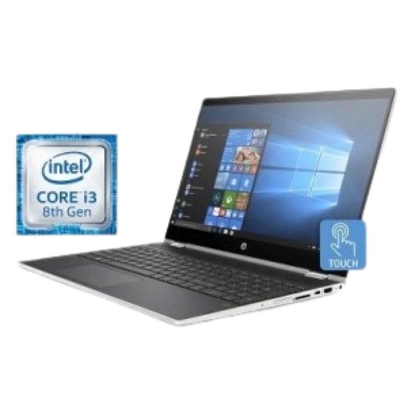 HP PAVILION X360 15-DQ0014 (7AS65EA) Intel® Core™ I3-8145U,8 GB DDR4-2400 SDRAM (1 X 8 GB), 256 GB PCIe® NVMe™ M.2 SSD Vsonic