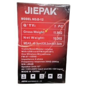 Jiepak Trooler Speaker with Wireless Microphone D-12 Vsonic