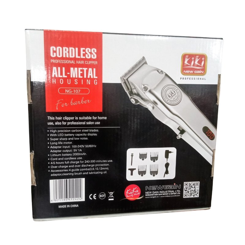 Kiki Cordless All Metal Clipper NG-107 Vsonic