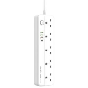 LDNIO 5 Ways Surge Protector Multi Socket Extension with 4 USB Ports Vsonic