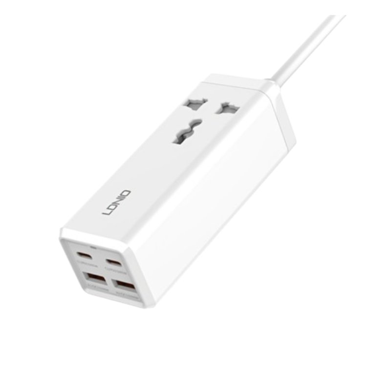 LDNIO 65 Watts Multifunction Universal Desktop Power Adapter Strip Vsonic
