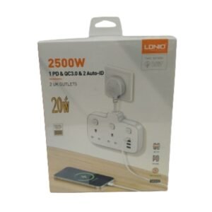 LDNIO Portable 2 AC Outlets & 4 USB Ports Electrical Extension Socket Vsonic