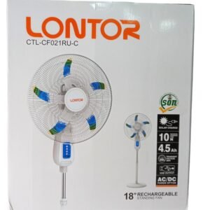 Lontor 18 inch Rechargeable Standing Fan Vsonic