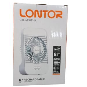 Lontor 5 inch Rechargeable Mini Fan CTL-MF011-5 Vsonic
