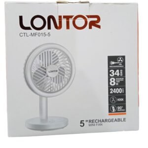 Lontor 5 inch Rechargeable Mini Fan CTL-MF015-5 Vsonic