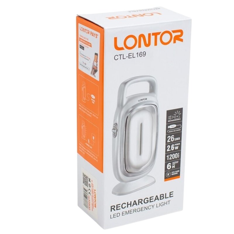 LONTOR RECHARGEABLE LED LIGHT CTL-EL169 Vsonic