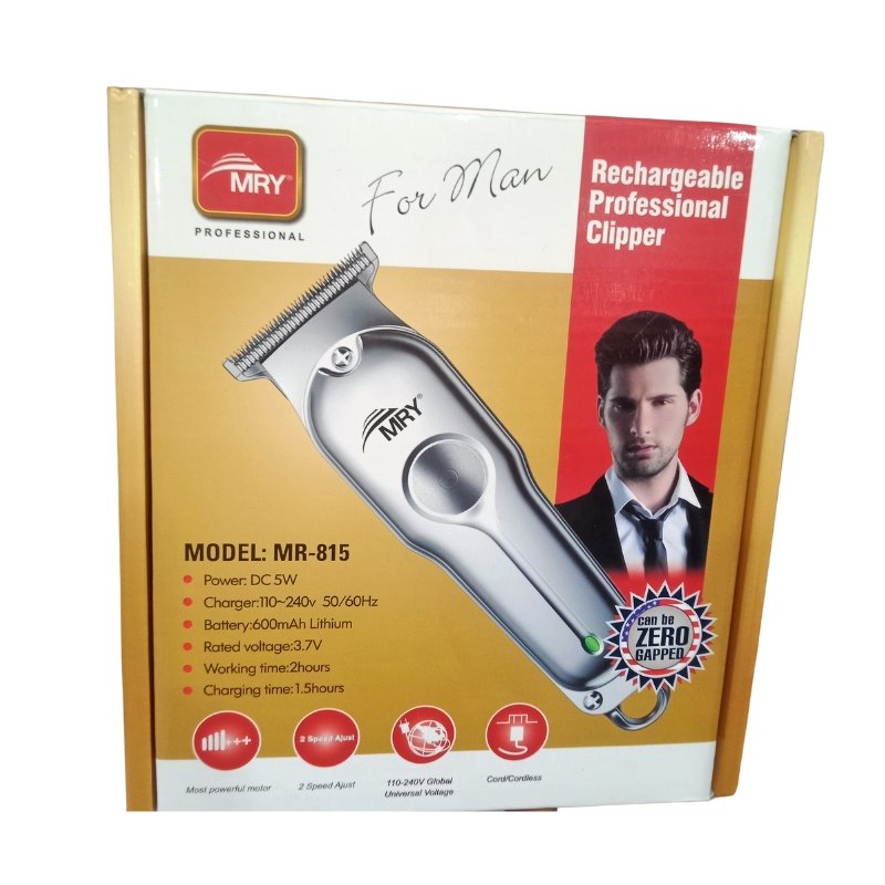 MRY Rechargeable Professional Clipper Model MR-815 Vsonic