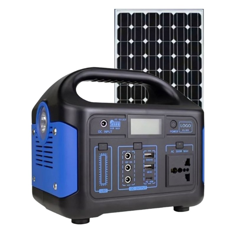 Nosik Portable 300 Watts AC-DC Power Station + 50 Watts Solar Panel Vsonic
