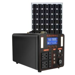 Nosik Portable 500 Watts AC-DC Power Station + 180 Watts Solar Panel Vsonic