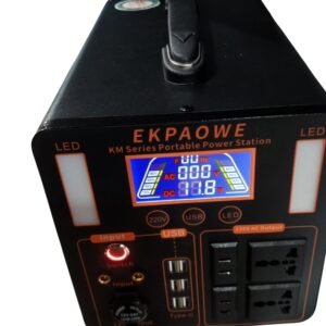 Nosik Portable 500 Watts AC-DC Power Station + 180 Watts Solar Panel Vsonic