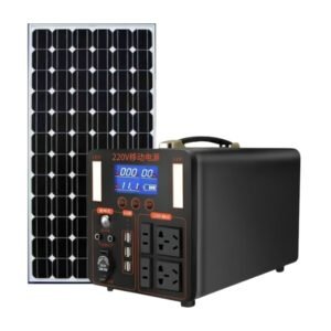Nosik Portable 500 Watts AC-DC Power Station + 180 Watts Solar Panel Vsonic