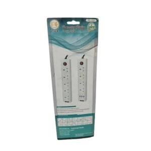 Paer 5 Way Multi Extension Socket Power Strip with Adaptor Vsonic