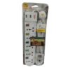 Pride Home 5 Way Multi Extension Socket with 2 USB Vsonic