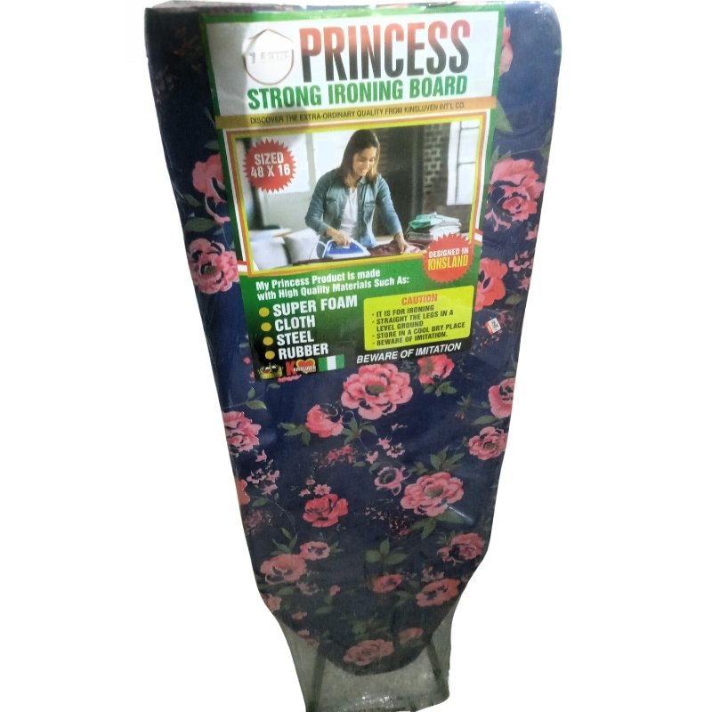 Princess Strong Pink Floral Pattern 48X16 Ironing Board Vsonic