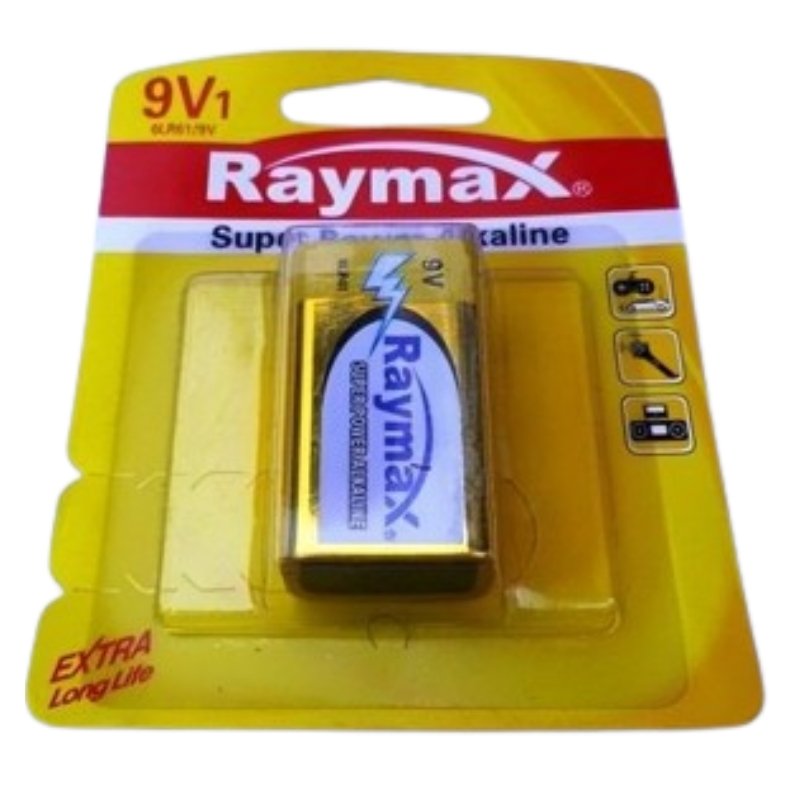 RAYMAX 9 Volts Super Alkaline Battery Vsonic