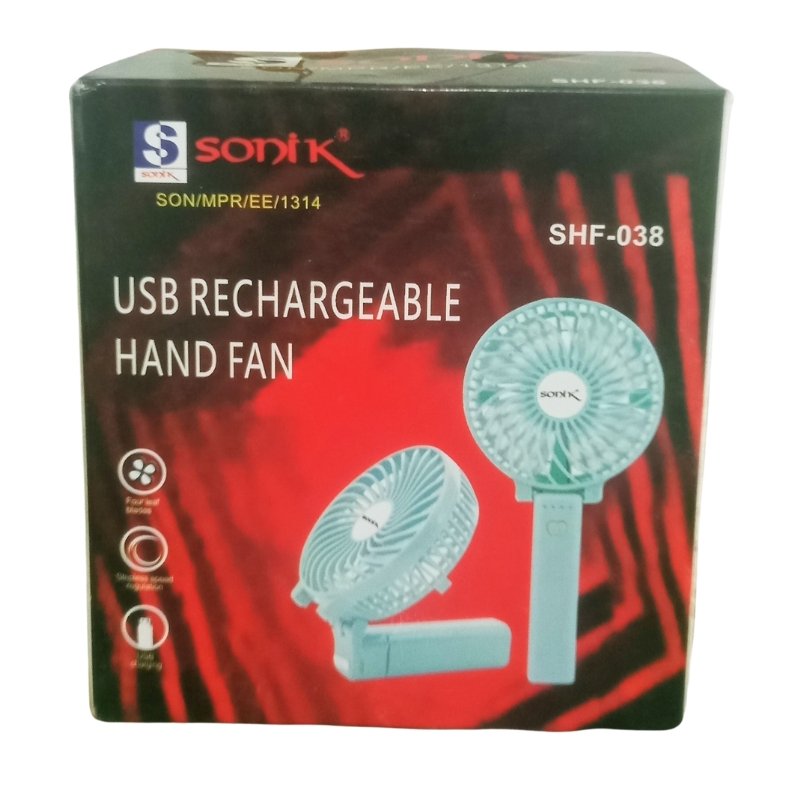 Sonik USB Rechargeable Hand Fan Vsonic