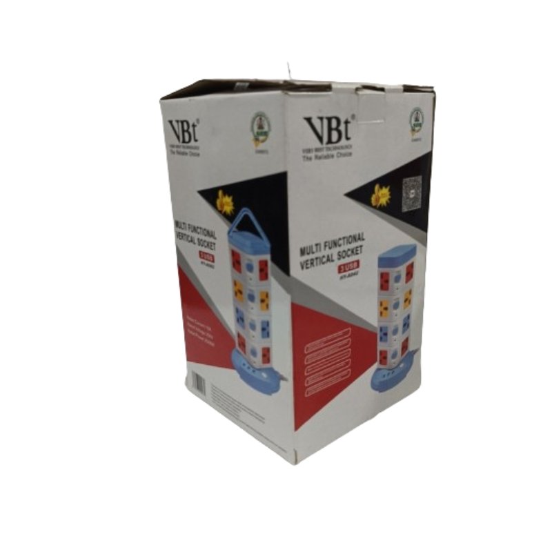 VBT 16 Ways Multi Function Vertical Socket Extension with 2 USB Vsonic
