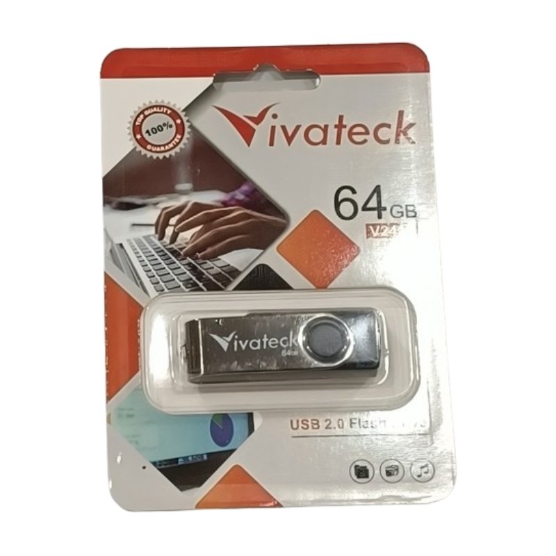 VIVATECK 64GB USB 2.0 Flash Drive Vsonic