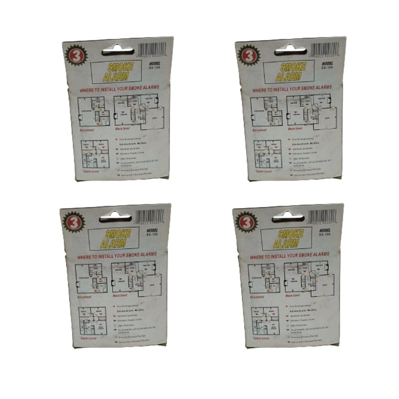 Vsonic General Purpose Smoke Alarm 4 pcs Combo Set Vsonic